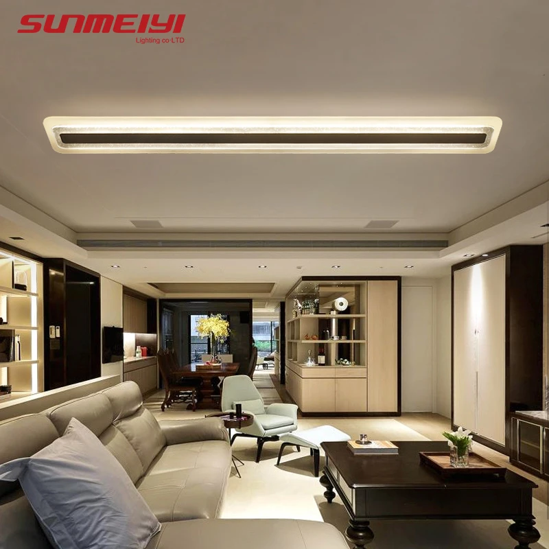 Современный акриловый светодиодный потолочный светильник, ультратонкая лампа, плафон для спальни, фойе, столовой, люстра, светодиодный потолочный светильник