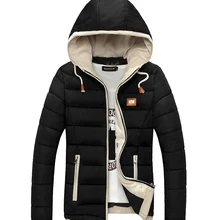 Толстое теплое зимнее пальто с капюшоном для мужчин, ветрозащитное модное облегающее манто Homme Hiver