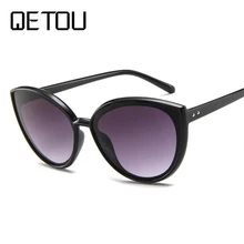 QETOU Ретро Круглые Солнцезащитные очки для женщин и мужчин фирменный дизайн прозрачные женские солнцезащитные очки для мужчин Oculos De Sol Feminino солнцезащитные очки