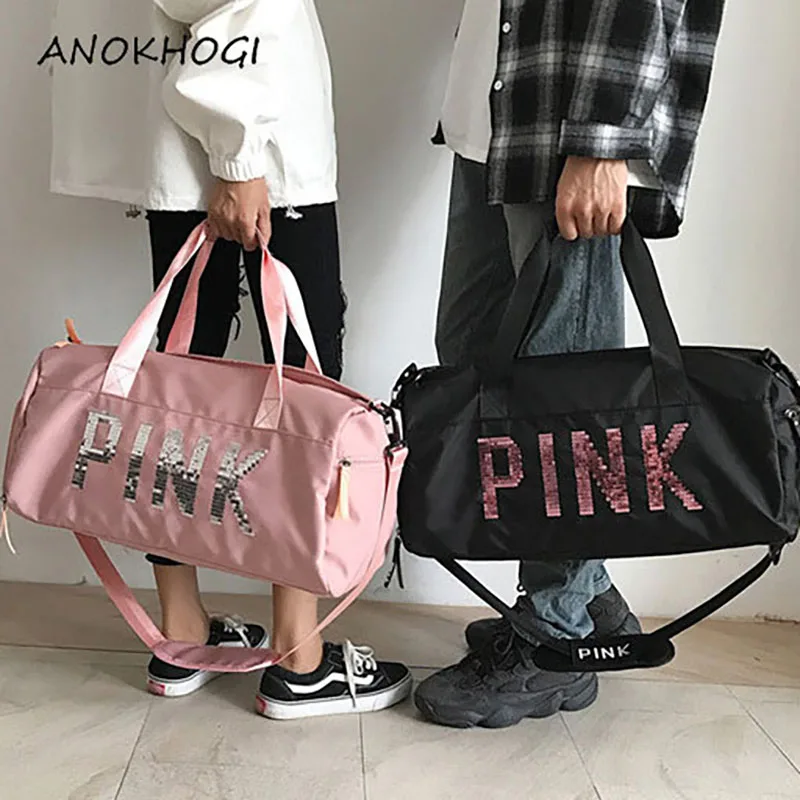 الوردي كبيرة قدرة السفر أكياس حمل CrossBody النايلون عطلة ليلة وضحاها واق من المطر الترتر النساء ins الساخن للماء جودة الوردي كبيرة قدرة السفر أكياس حمل CrossBody النايلون عطلة ليلة وضحاها واق من المطر الترتر النساء ins الساخن للماء جودة