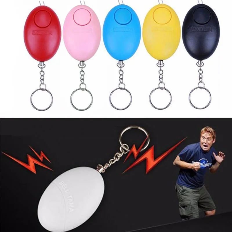 120dB Safe Sound Alarm Self-defense Keychain Emergency Attack Anti-rape Keyring IJS998