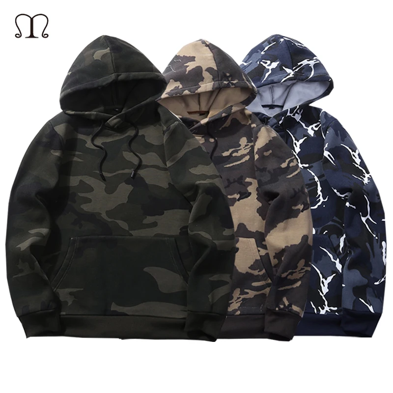 Camouflage Sweatshirt Men's Military Style Sweatshirts Hip Hop Hoodie Men 432#