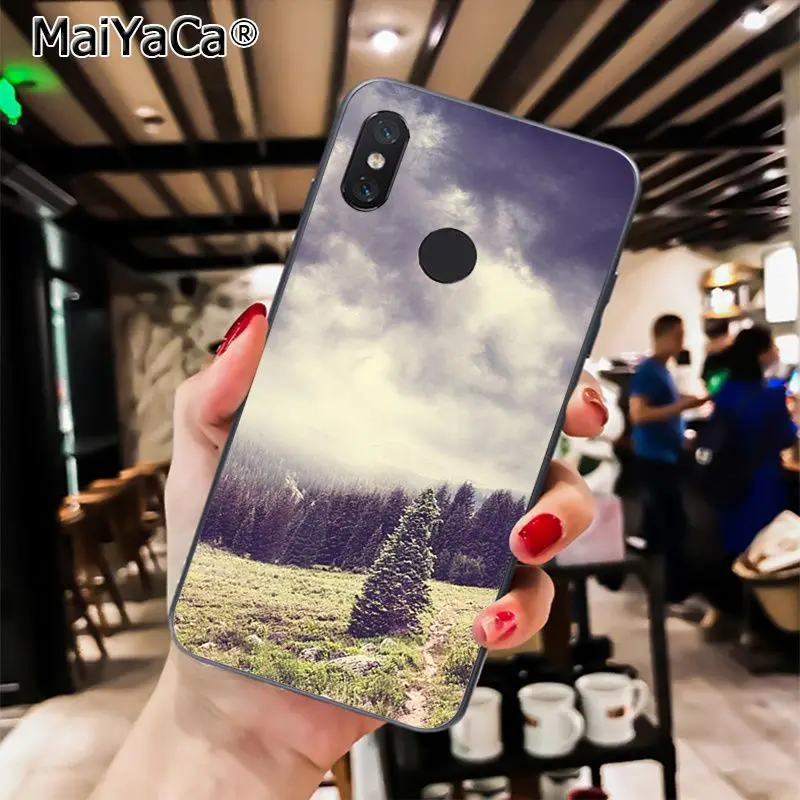 MaiYaCa горный лес облака чехол для телефона чехол для Xiaomi Redmi8 4X 6A S2 7A 5A Redmi 5 5Plus Note5 7 Note8pro