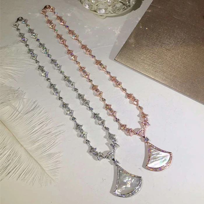 

Designer Fashion Copper Jewelry 3A Cubic Zirconia Party Necklace