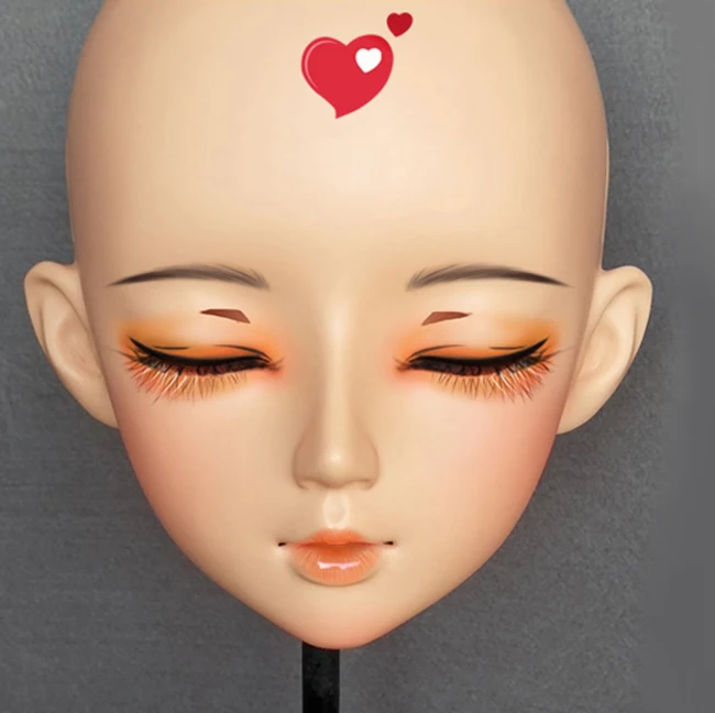 (Mian 02) женские каучуковые полуголовы Kigurumi BJD Eyes Crossdress Косплей японское аниме