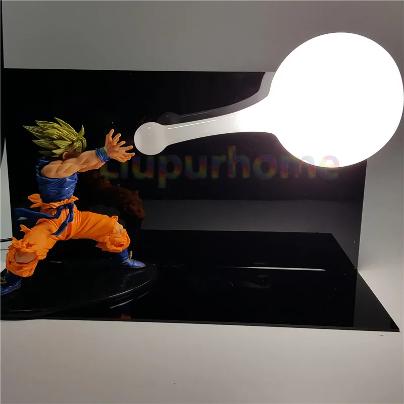 Dragon Ball Z настольная лампа Luminaria светодиодный ночник Сон Гоку Вегета Гохан Kamehameha аниме Dragon Ball Z комнатное декоративное освещение - Испускаемый цвет: Холодный белый