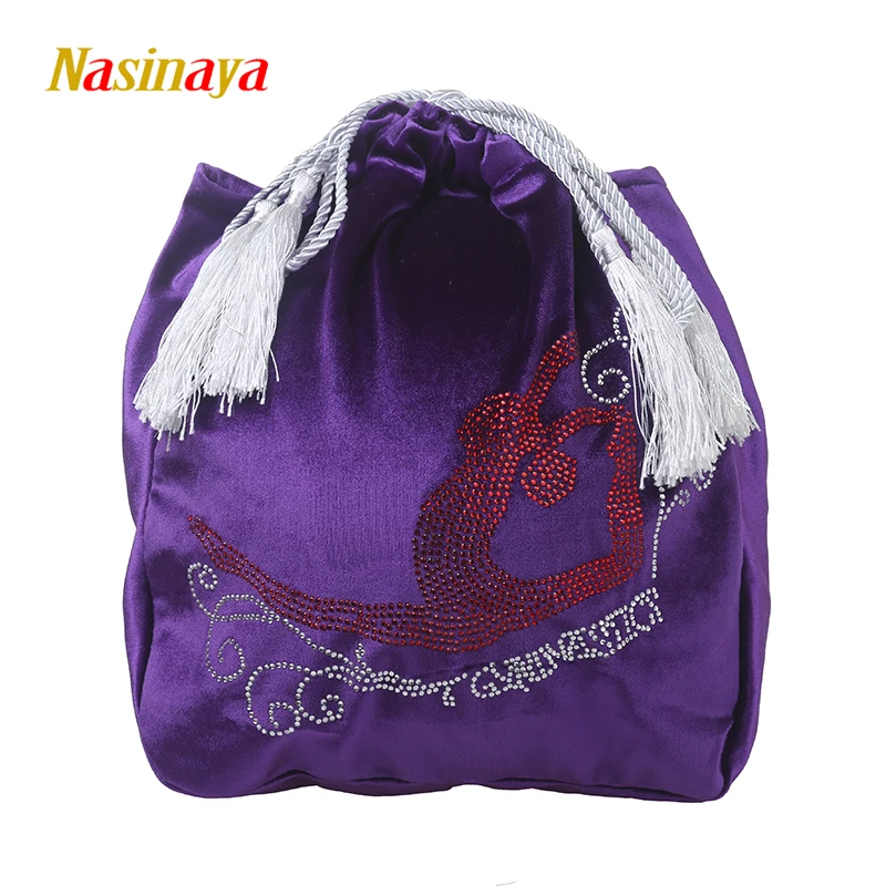

11 Colors Rhythmic Gymnastics Ball Bag RG Professional Protection Velvet Fabric Accessories Red Gym Girl Rhinestone