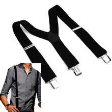 Мужские подтяжки с регулируемым зажимом на Y-back Эластичные подтяжки для свадебной вечеринки мужские подарки
