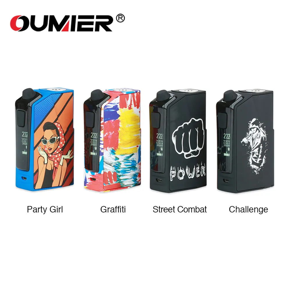

Original OUMIER Flash VT-1 TC Box MOD Max 222W Output No 18650battery Box Mod Fit RDA RDTA RTA E-cig Vaporizer Vape Vs DRAG Mod