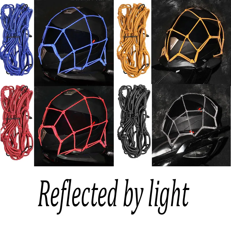 Durable Motorcycle Bike Luggage Helmet Hold Down Net Buckle Holder Rope Strap