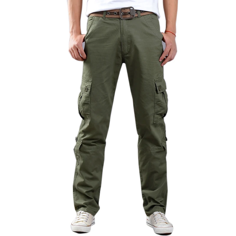 Pants Men's Cargo Pants Casual Mens Pant Multi Pocket Military Overall Men Outdoors Long Trousers Plus size 28-40 tactical pants