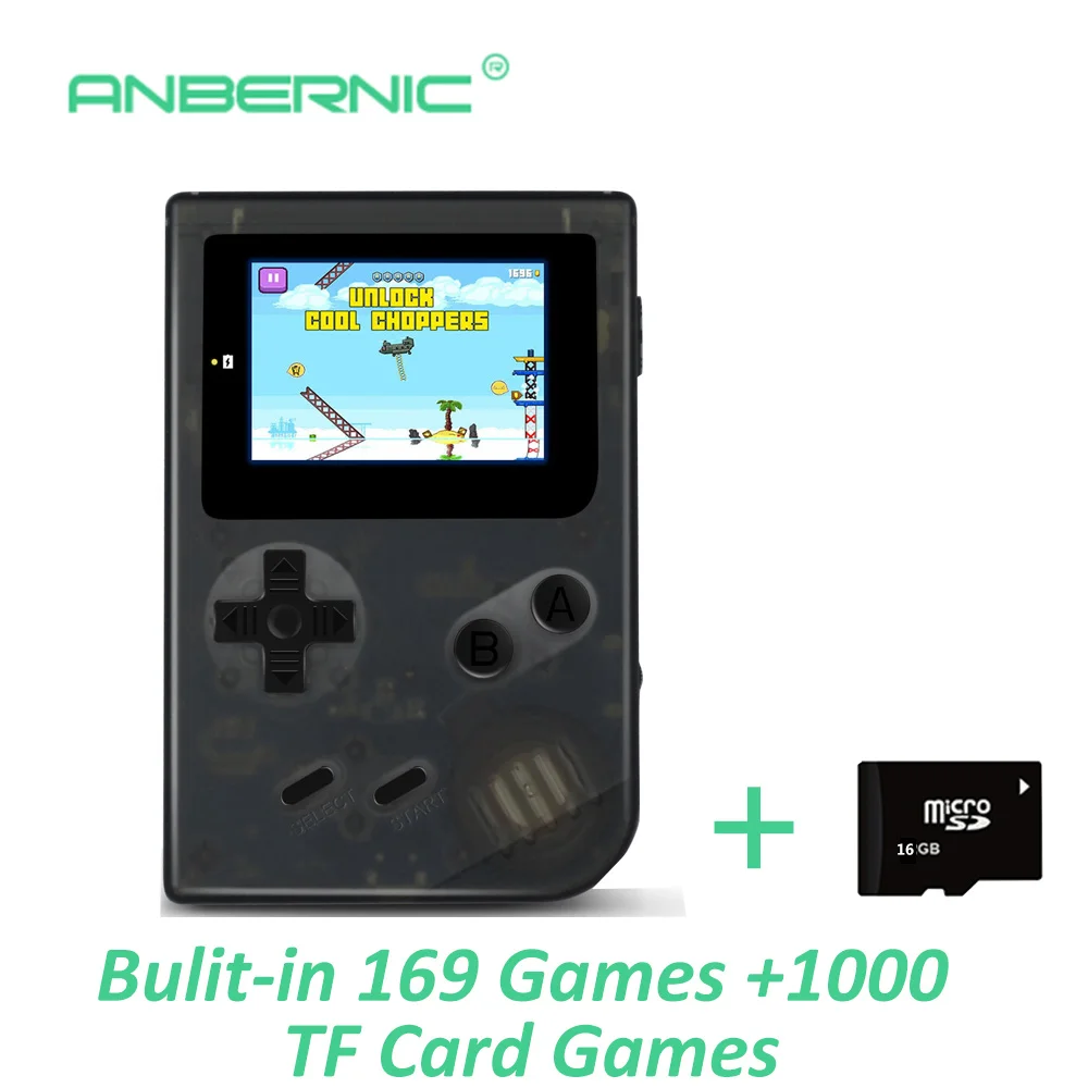 

Mini portable retro nostalgic 2 Inch handheld retro mini boy video player pocket game console players Built-in 1169 games 32G SD
