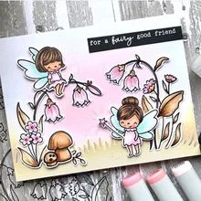 TPP Цветочные феи прозрачные резиновые штампы/Детские прозрачные штампы и штампы для скрапбукинга/изготовление открыток/Вырубные штампы