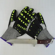 Одна пара Детская безопасность Ездовые перчатки Анти Cut Прихватки для мангала TPR Прихватки для мангала полный палец Велосипедный Спорт Велоспорт мотоциклетные Прихватки для мангала