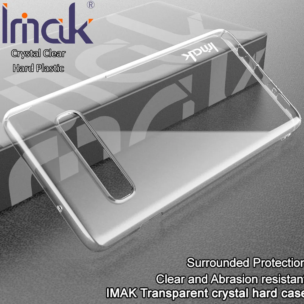 

Imak Air Crystal Clear Transparent Case For Samsung Galaxy S10 Plus S10e Hard PC Plastic Cover