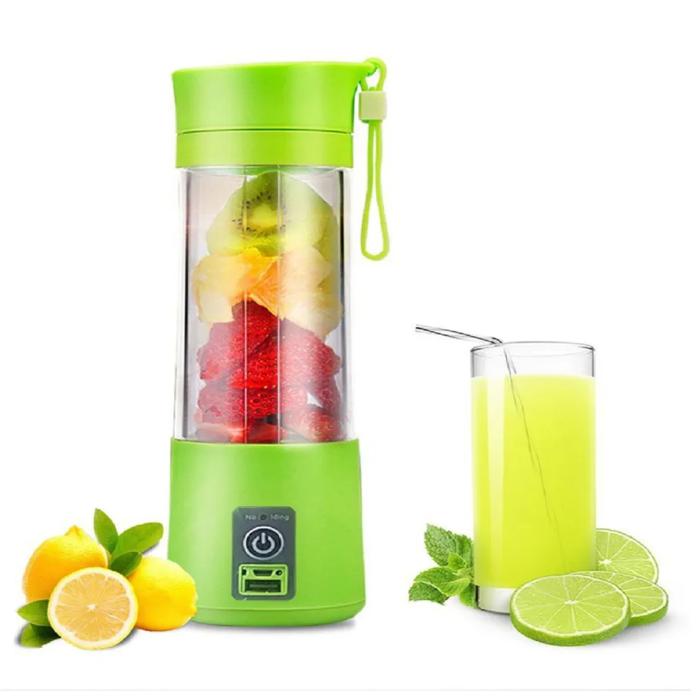 

Stainless Steel Mini Juicer Squeezer Household Mixer Portable Blender USB Rechargeable Fruit Juice Extractor Bottle Cup