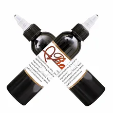 1 бутылка 2 унций набор краски для тату 60 мл черная Профессиональная Красота для перманентного макияжа краски аксессуары