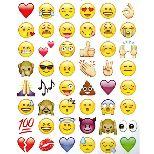 20 Sheets Pack New Emoji  Stickers  Pack iphone ipad 