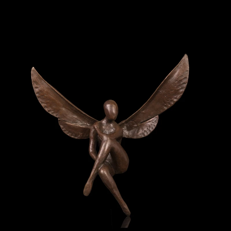 

ATLIE BRONZES Modern Abstract Bronze Statue Home hotel wall decoration mural elfin sculpture The Wonderful Wizard of Oz