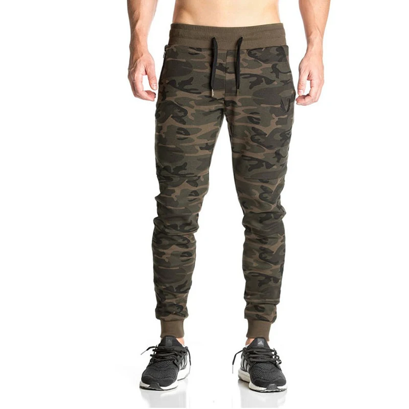 2018 Men sportswear Pants Casual Elastic cotton Mens Fitness Workout Pants skinny Sweatpants Trousers Jogger Pants