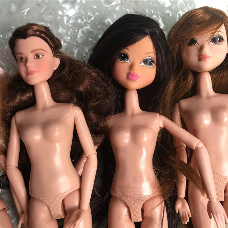 Качественное платье принцессы для куклы, девочка, мульти-Подвижная кукла, голый тело с головками, подарки на день рождения для девочек, коллекция игрушек