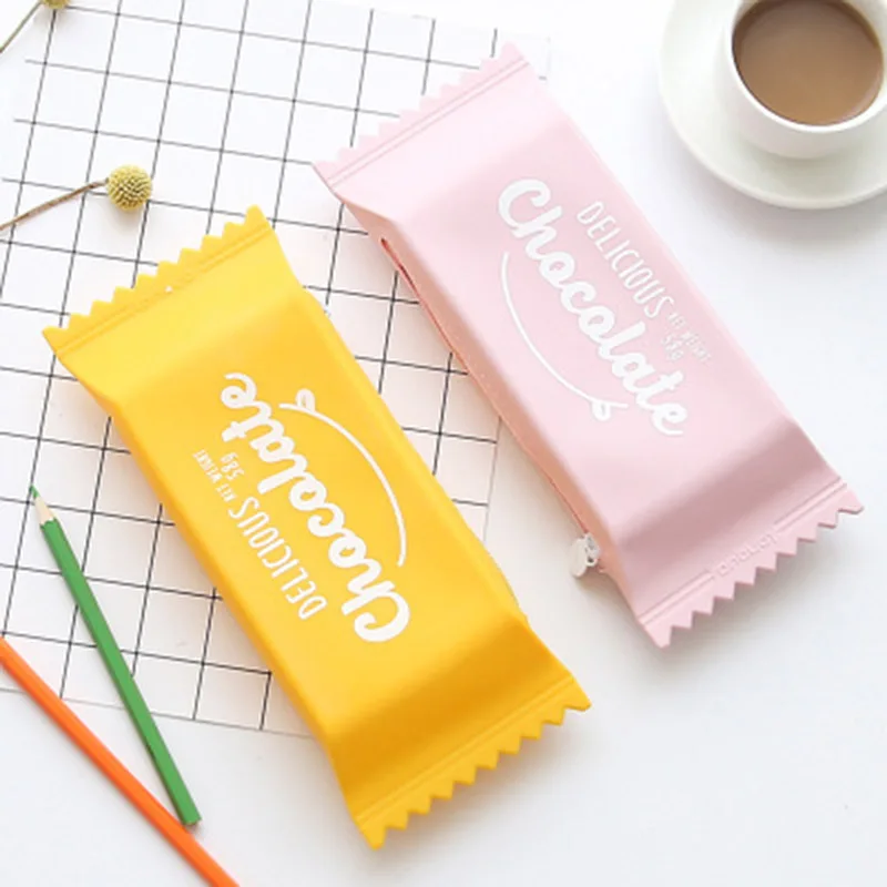1Pc Kawaii Cute Candy House Silicone Pencil Case C...