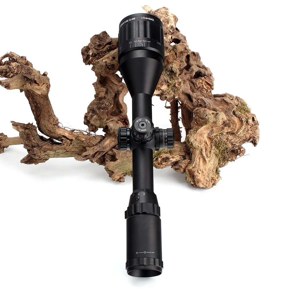 SNIPER LT 3-9X50AOL 1 inch Full Size Tactical Optical Sight Illuminate Mil-Dot RifleScopes Locking Resetting Hunting Rifle Scope (8)