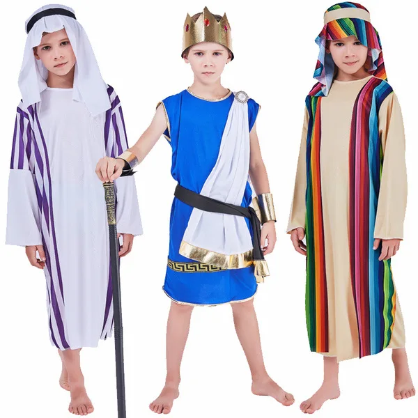 Kids Boys Halloween Arabian Prince Costume Cosplay Fairytale Genie Vest  Golden Braided Trimmings Waistcoat for Performance Party - AliExpress