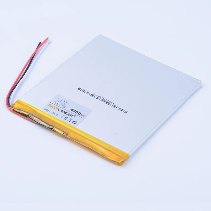 

3194105 3.7V 4300mAh Rechargeable Li-Polymer Li-ion Battery For Tablet PC Onda V820W 16G 32G onda v80 plus DVD 3-wire 3494105