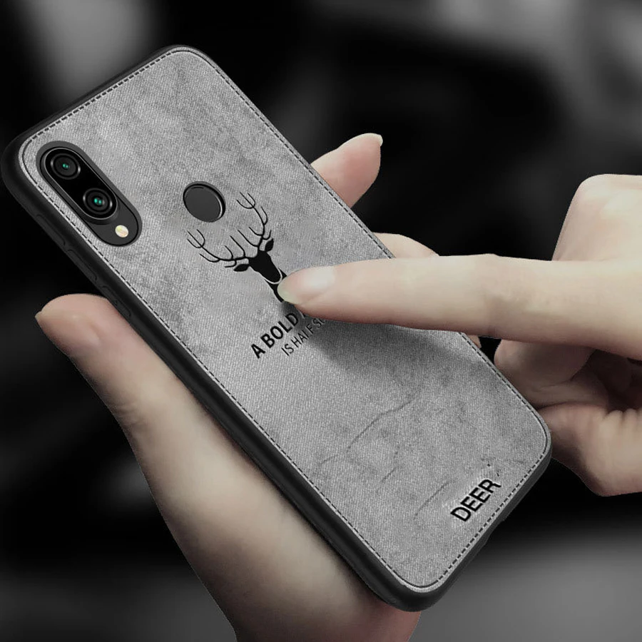 Противоударный чехол с тканевой текстурой для Xiaomi Mi 9 задняя крышка 3D рисунком Mi9