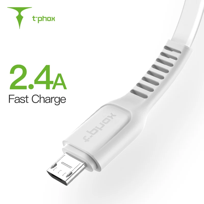

T-phox Micro USB Cable 2.4A Fast Charging USB Data Cable Mobile Phone Charging Cable for Samsung Huawei HTC USB Micro Cable