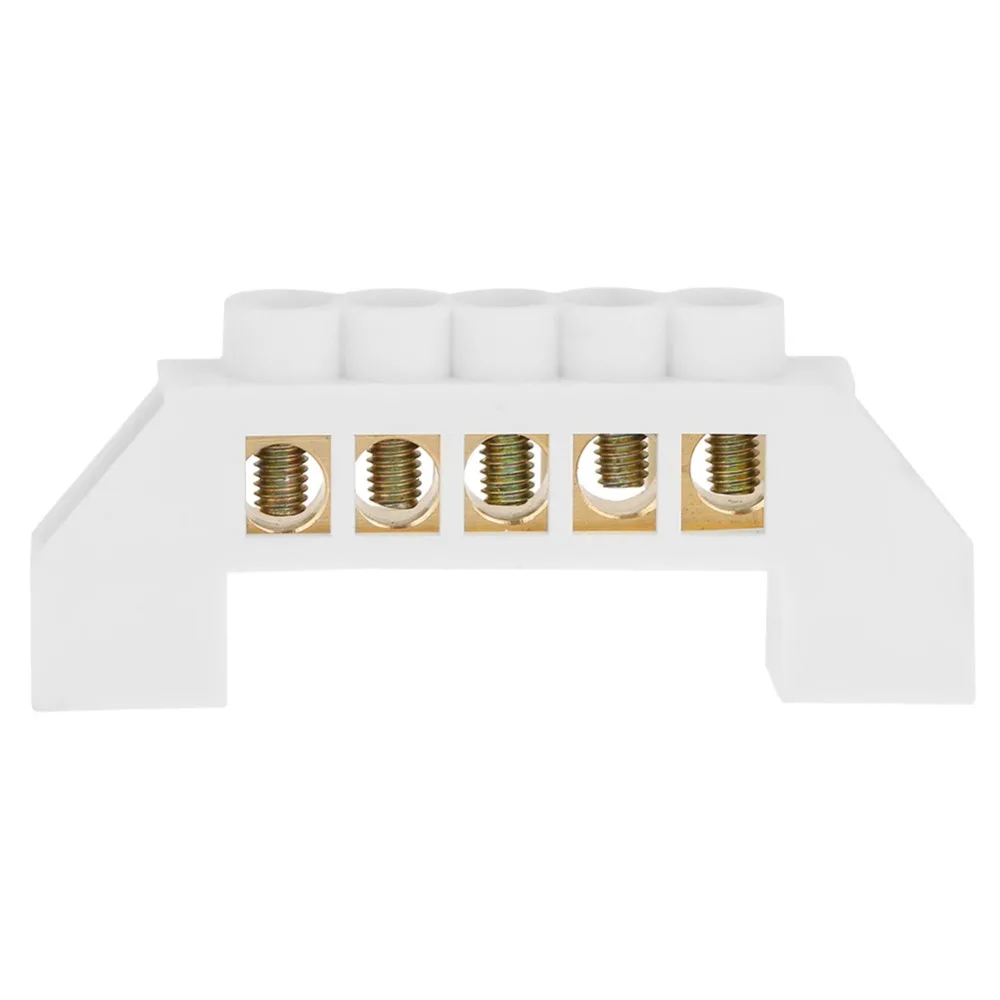 10 шт 5-дырочный мост дизайн электрические распределительные кабели винт латунный зажим блок Соединительный инструмент профессиональный