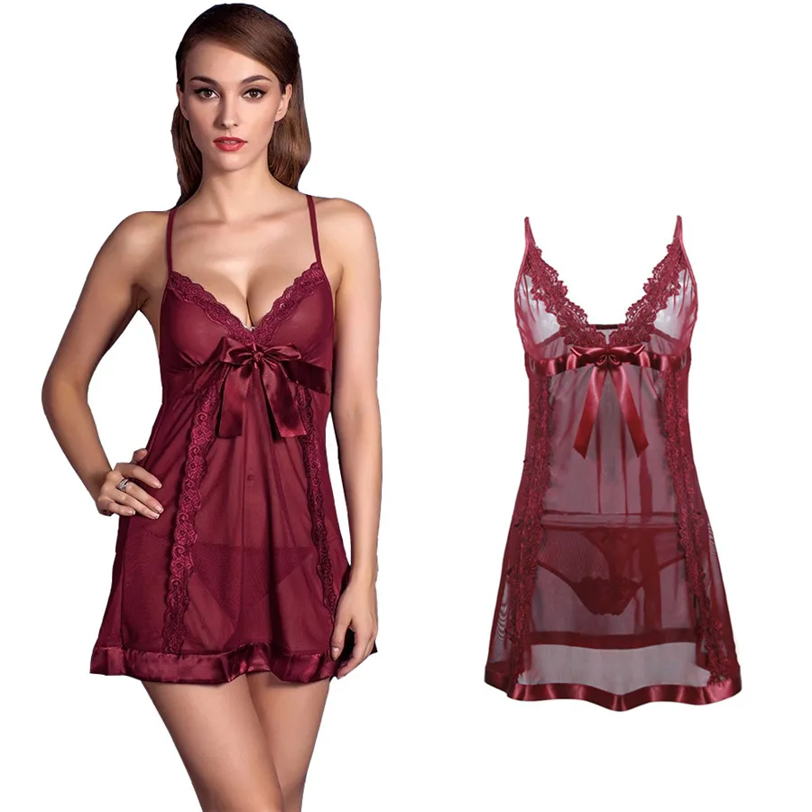 

Women Sexy Lingerie Plus Size S - 6XLPlus Size Lace Lingerie Sexy Dress Underwear Nightdress Sleepwear Babydoll Chemise