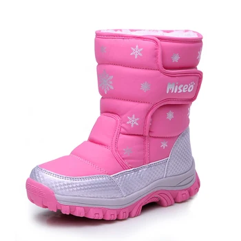 

Children boots 2019 new arrivals boys & girls snow boots fashion hook & loop waterproof non-slip kids winter shoes size 27-38