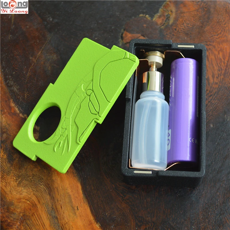 Original Yiloong Predator 3D printed squonk box mod 18650 26650 Battery Squonker BF Box Mod 10ml Buttom Feeding RDA vape vapor