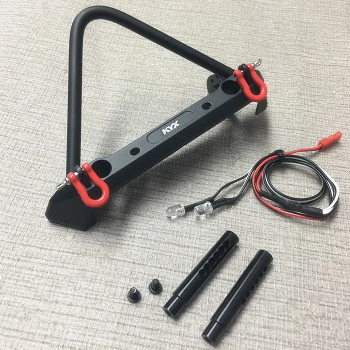 

For TRAXXAS TRX4 parts/CNC Metal Alloy Front Bumper Collision FOR TRAXXAS TRX-4 TRX4 Axial Scx10 Including Lights (kyx)