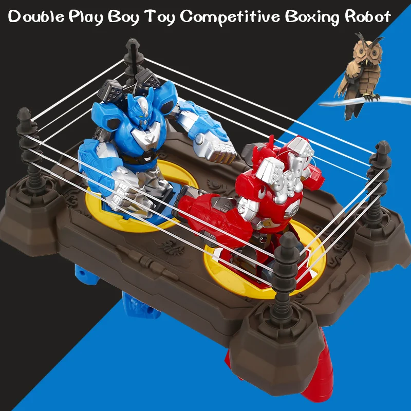 Конкурентоспособная бокс робот двойная игра Робот образования игрушки Прохладный подарок интересный двойной Пластик развлечения