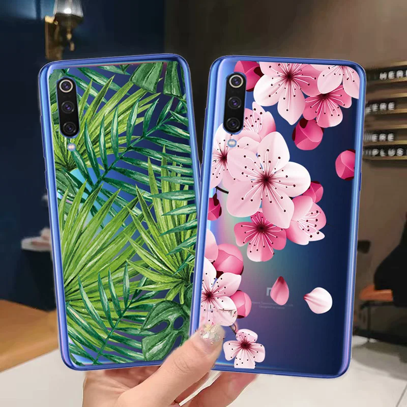 Slim Thin Patterned Clear Soft TPU Case Cover on sfor Xiaomi Mi 8 Lite 9 se Max 3 Mix 2S A1 A2 F1 Mix 3 6 Silicon Phone Fundas   (2)