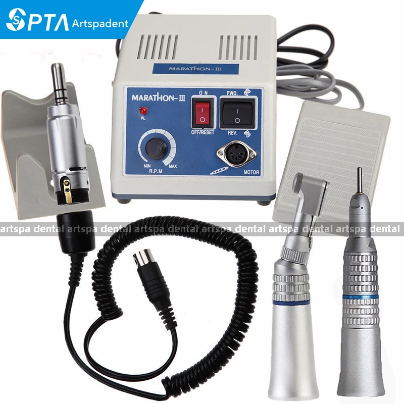 Handpiece com Ângulo contra & 3 + Motor Novo Laboratório Dental Micromotor Polonês Handpiece Reta Seayang Maratona Elétrico 2020 7 Clareamento dos dentes