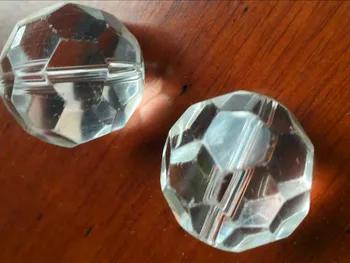 

20mm 32 faced pineapple type Clear crystal ball for optical fiber chandelier/curtain Pendant