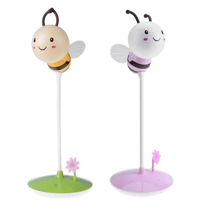 

Touch Dimmable Led Bee Night Light DC 5V USB Rechargeable Bedside Lamp Baby Children Kids Gift for Bedroom Living Room