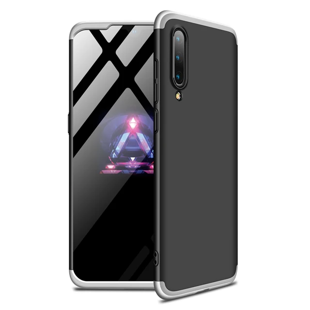 silver and black Модный чехол для Xiaomi mi 9 mi 9 SE, задняя крышка, гибридный сшивание, матовый жесткий пластик, защитный чехол для Xiaomi mi 9 se, чехол для телефона - Цвет: silver and black