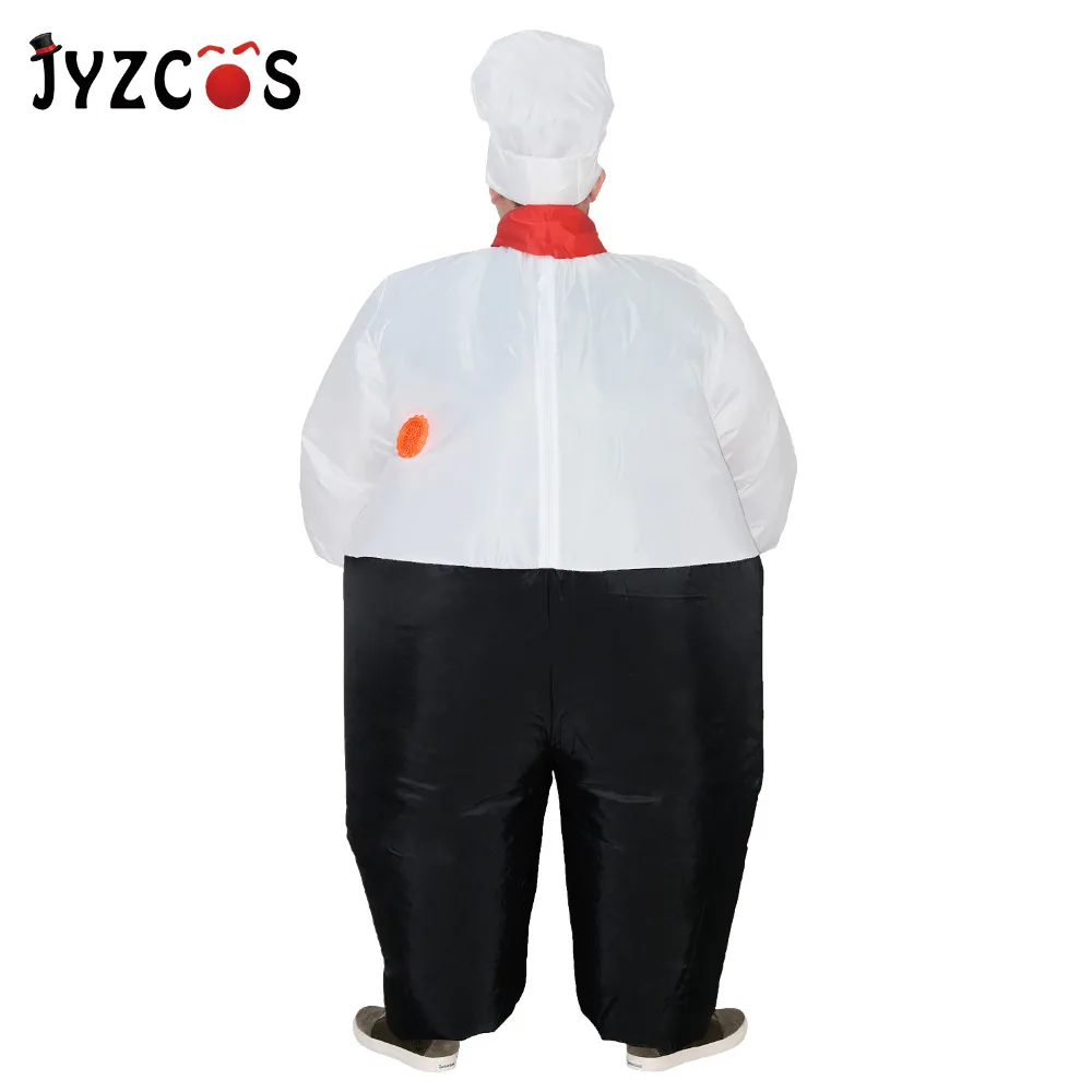 JYZCOS Забавный надувной костюм большой шеф-повара Ресторан Хэллоуин нарядное платье для женщин мужчин Пурим карнавальный надувной костюм