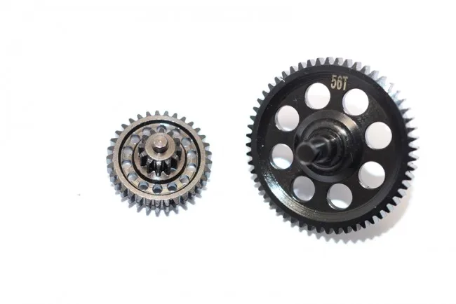 THUNDER TIGER KAISER XS STEEL #45 SPUR GEAR 56T &amp двойные Редукторы скорости-комплект из 2