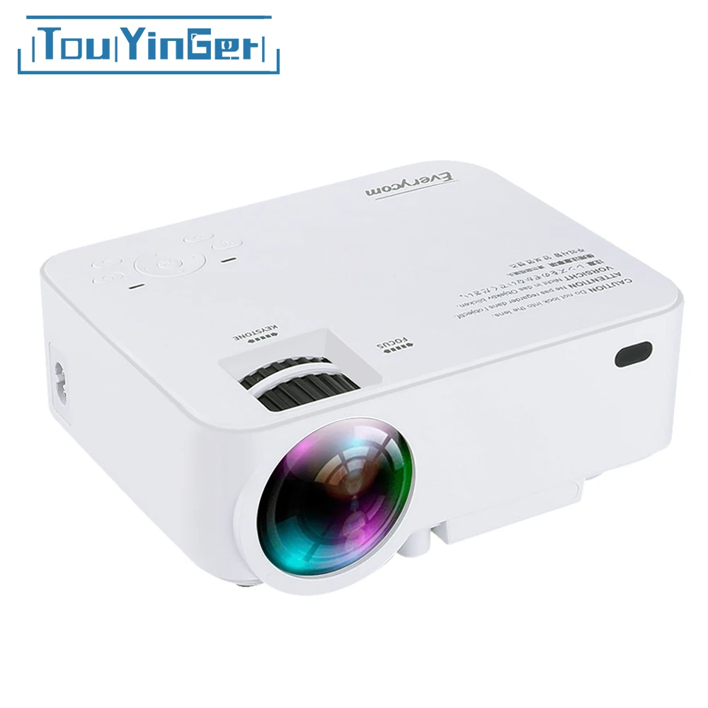 

Touyinger Everycom X5 Mini LCD Projector Android Wifi Optional 1500 Lumens Home theater VGA HDMI USB Portable Video Beamer