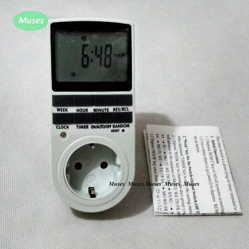 CN101A DC 12V Mini LCD Num/érique LCD Puissance Programmateur Hebdomadaire Commutateur de Relais Minuterie Num/érique Commande de Minuterie de Puissance avec couvercle /étanche Blanc