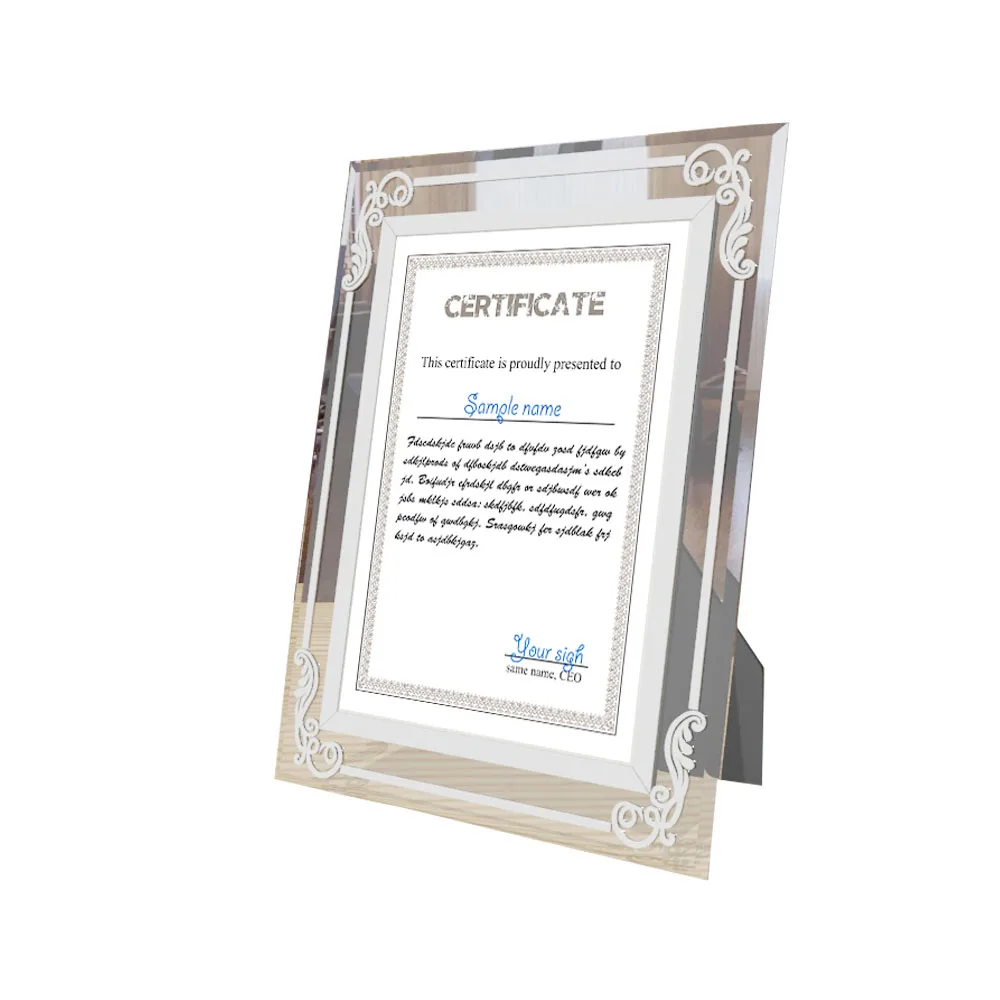 

(2 Units/pack) Prexiglass Document Frame, Certification Frame, High School Diploma Frame PF044