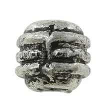 Free shipping!!! approx 2000PCs/KG Drum antique silver color plated nickel lead & cadmium free 4×4.50mm Zinc Alloy Jewelry Beads