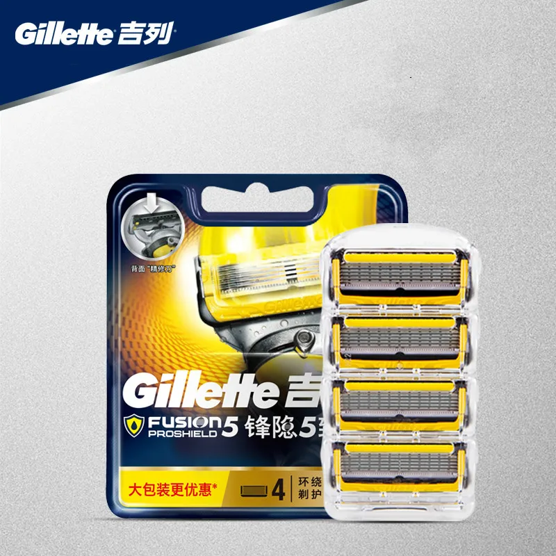 

Original Gillette Fusion Shaving Blade Profiled Men Face Hair Removal Replacement Cardge Shave Head Smooth Razor Blades Refills