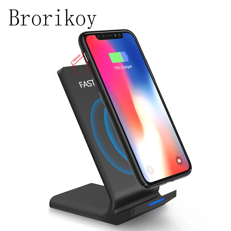 Qi Wireless Charger For iPhone X iPhone 8 Plus 10W Quick Charge